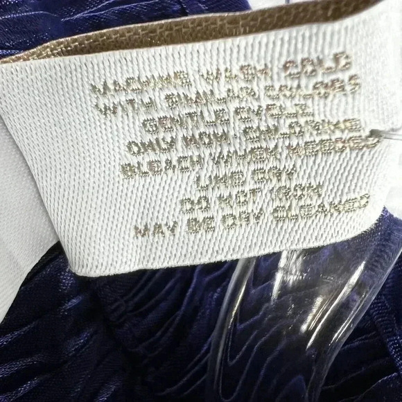 Chicos 2 Lg NWT Crinkle Shine Carbon Blue Jacket MSRP 119.00 Blazer Careerwear - Picture 12 of 16